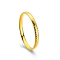 18K Yellow Gold Bangle Bracelet for Women Never Fade High Quality Fine Jewelry Wedding Engagement Bridal Party Gift for Her