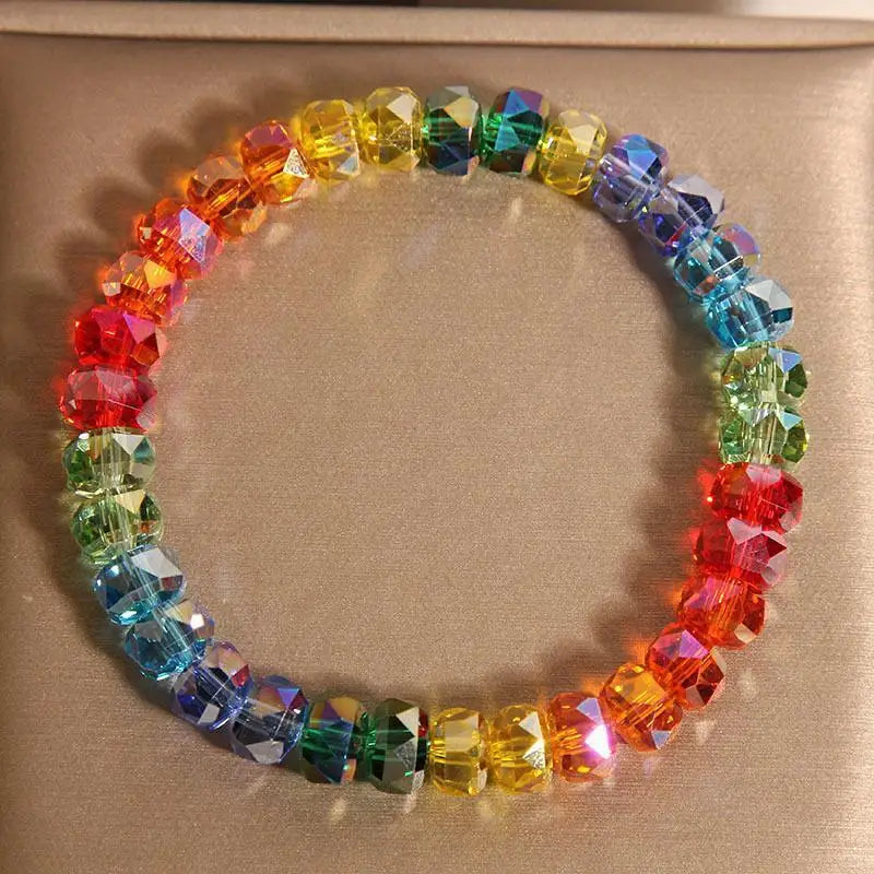 Rainbow Bracelet Women Light Luxury Niche Exquisite High-End Feel Dopamine Crystal Bracelet Gift For Students And Best