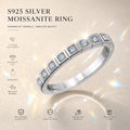 Women's Moissanite Rings With GRA Certificate S925 Sterling Silver Luxury Band Sparkling Rings Wedding Anniversary Party Gifts