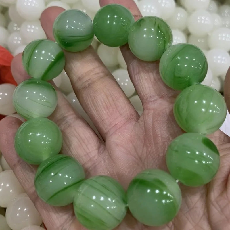 Buddha Bead Bracelet Round Bead Men's and Women's Bracelet Gift