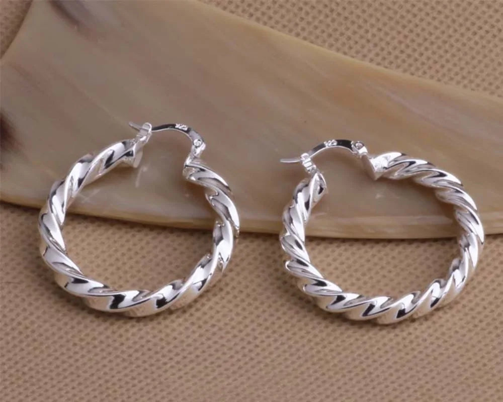 New 925 Sterling Silver Earrings Handmade Earrings Charm Jewelry for Women Wedding Fine Jewelry Gift Engagement High Quality