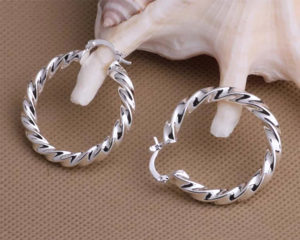 New 925 Sterling Silver Earrings Handmade Earrings Charm Jewelry for Women Wedding Fine Jewelry Gift Engagement High Quality