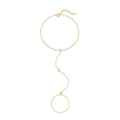 AIDE Female Anklets 925 Sterling Silver New Arrival Simple Design Summer Beach Fashion Long Chains Circle Ring Foot Anklet Jewel