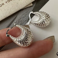 925 Sterling Silver Vintage Earrings For Women Trendy Simple Big Web Earring Jewelry Prevent Allergy Party Accessories
