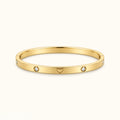 Gold Filled Heart Bangle