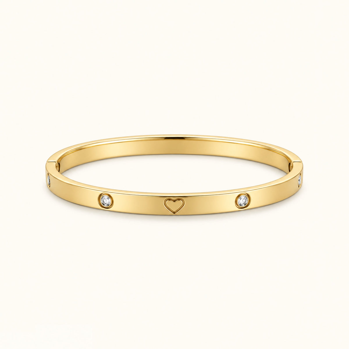 Gold Filled Heart Bangle