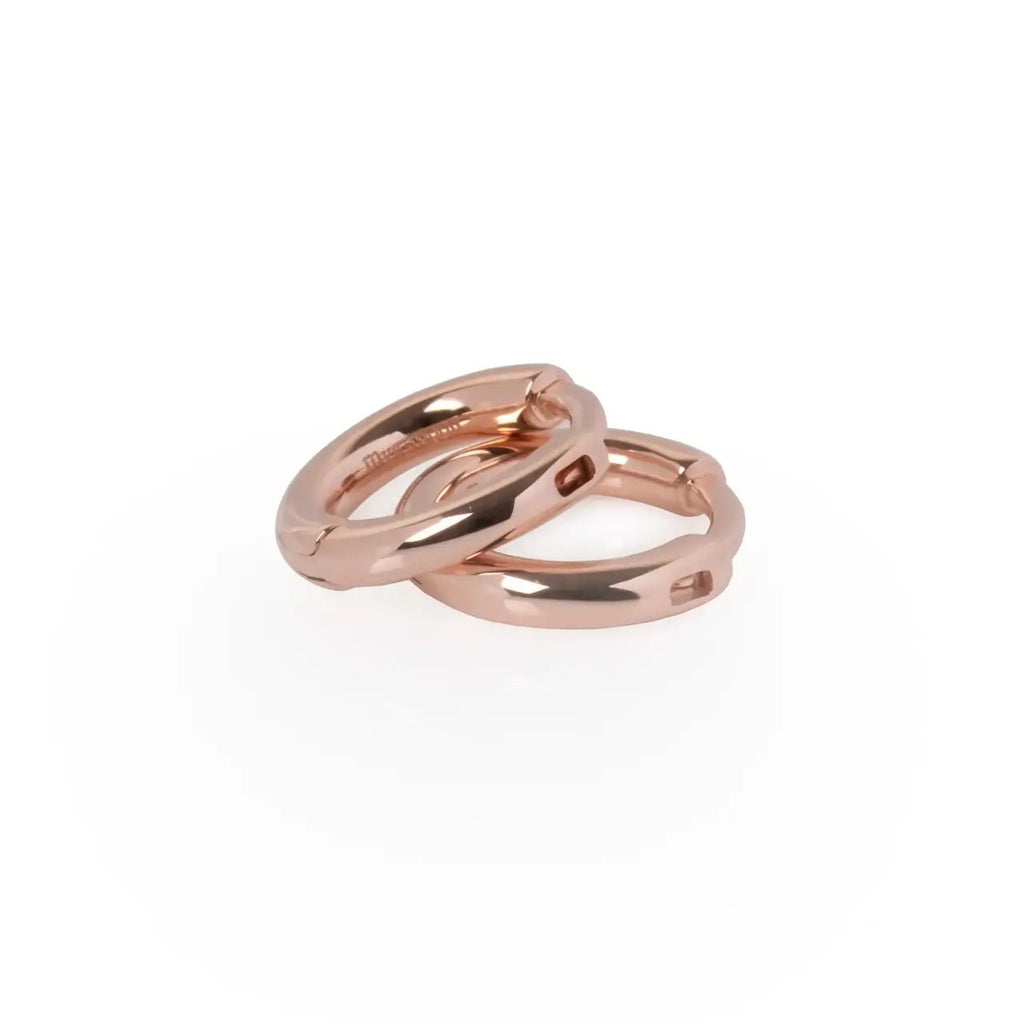 Classy Small Hoops - Rose Gold and Silver