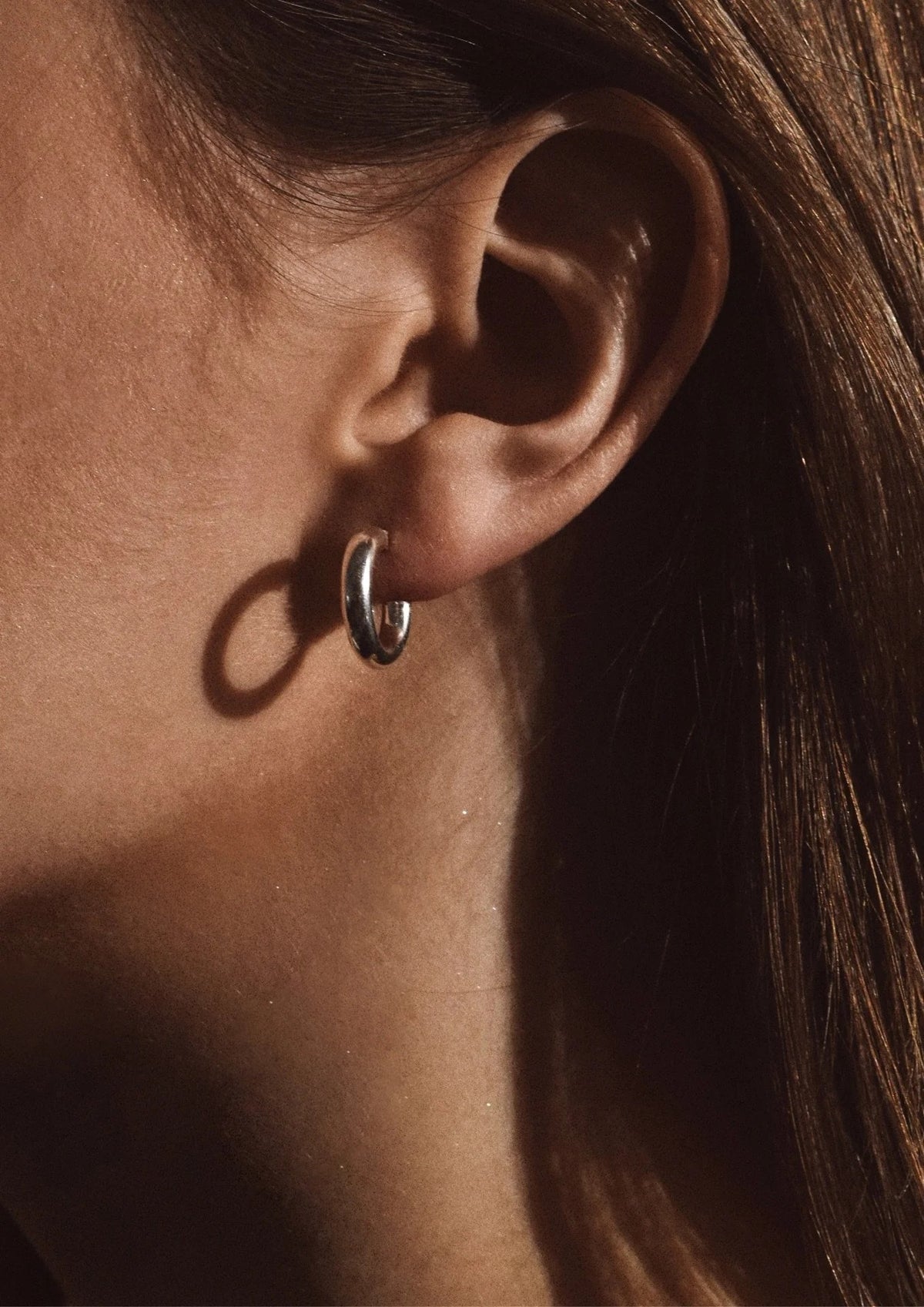 Ella Hoops Earrings - Silver